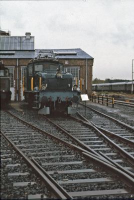 Schweizer Krokodil bei der Historischen Eisenbahn Frankfurt am Main im Oktober 1983 - © Dietmar König, Sammlung Frank Trumpold
